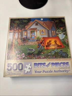 Backyard Camping Puzzle Box — Neutral Beige Packaging